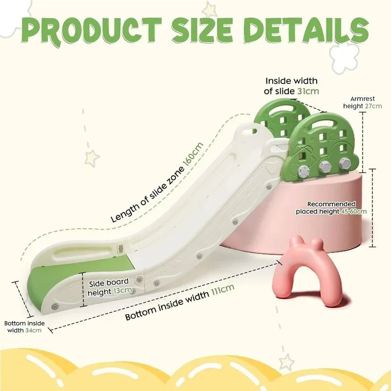 Kids Sofa Slide Climbing Slide for Bed Sofa Stair for Kids Toddlers Boy Girl Adjustable Toy Slide Climber Playset Toy Playground