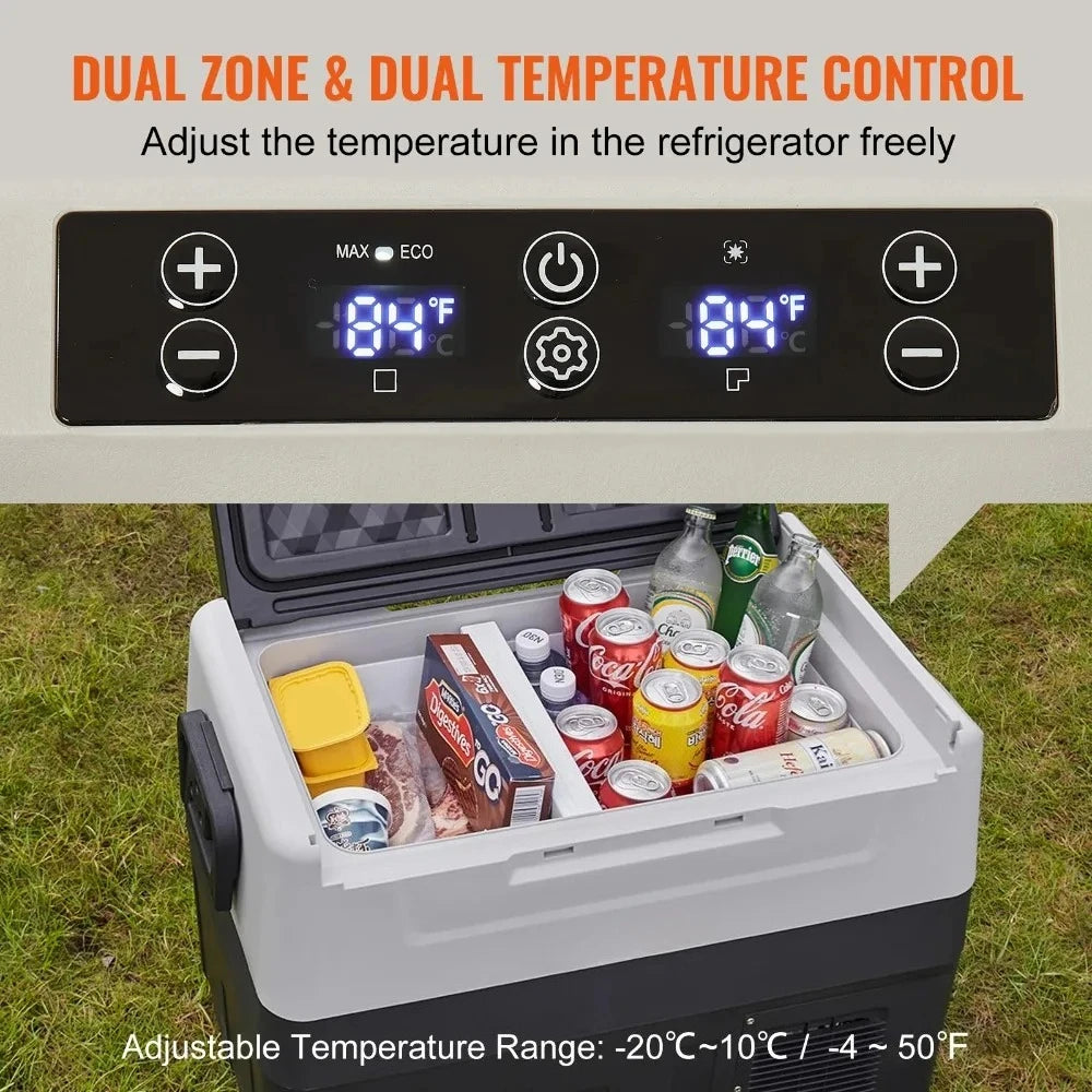 35L, 45L, 55L Car Refrigerator-Mini Fridge Freezer with Portable Compressor Cooler,Ice Box for Camping and Travelling Adventures