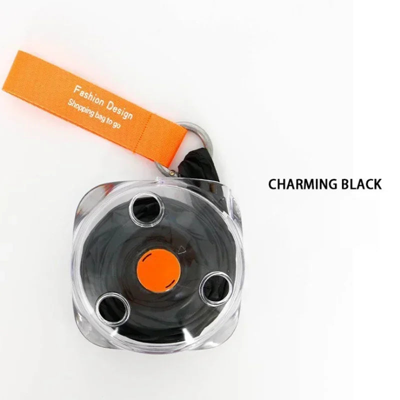 Reusable Pouch Front Page Things for the Home Ultra Small Shopper Bag Eco-friendly Storage Bag Fold Handbags Telescopic Disk