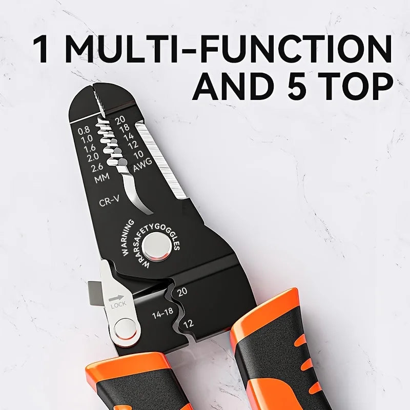 Wire Cutter, Wire Stripper Crimper, Wire Stripping Tool, Cable Stripper, Wiring Tools, Wire Crimping Tool