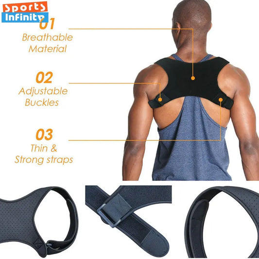 Men Women Back Posture Corrector Orthopedic Anti Camel Correction Belt Sitting Under Clothing Belt Adjustable for Children Kids