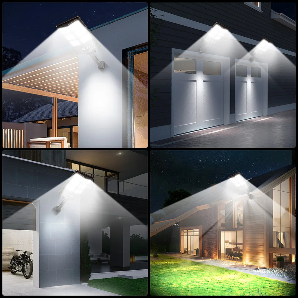 Smart Motion Sensor Wall Lights Outdoor Solar Lamp Garage Lamp Balcony Courtyard Decoration Porch Light Roadside Security Lights