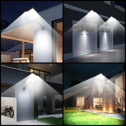 Smart Motion Sensor Wall Lights Outdoor Solar Lamp Garage Lamp Balcony Courtyard Decoration Porch Light Roadside Security Lights