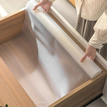 Cabinet Liners Transparent Shelf Liner Multi-Use Strong Grip Shelf Liner For Organization For Drawers Desk Drawers Bedroom