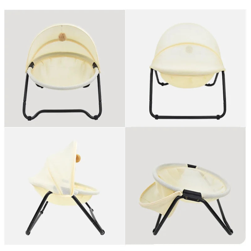 This floating pet bed has the features of moisture-proof, breathable, detachable, easy to clean, scratch-resistant and durable.