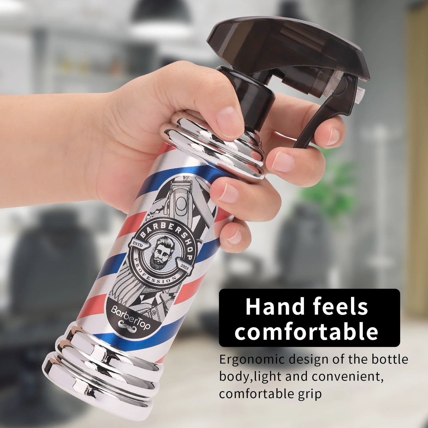 Retro Hairdressing Spray Bottle Refillable Bottles Continuous Mist Watering Can Portable Salon Barber Water Sprayer