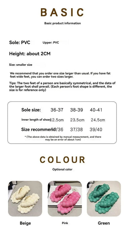 Flip-flops female summer wear ins fashion Korean version of all kinds of home indoor non-slip can wear flat slippers