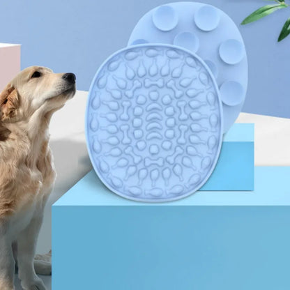 Dog Silicone Lick Mat, Slow Food Plate, Bathing Distraction, Sucker, Food Training Pet Feeder Supplies for Dogs