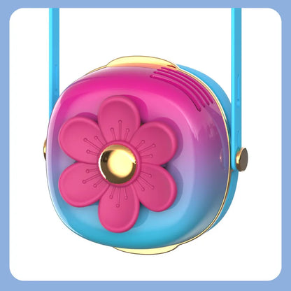 Mini Fan Cartoon halterneck fan USB charging lazy fan portable handheld outdoor mini bladeless small fan