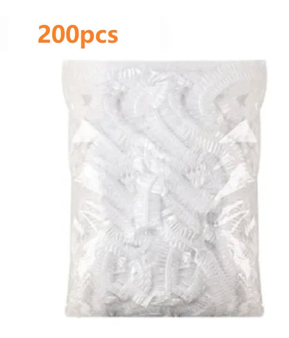 100pcs Disposable Fresh-keeping Cover, Plastic Food Storage Covers, Reusable Bowl Covers Stretch Lids, Elastic Cover Bag