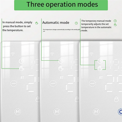 3CGRO-Tuya Zigbee Smart Thermostat For Water/Electric Floor Heating Gas Boiler Remote Temperature APP Voice Controller