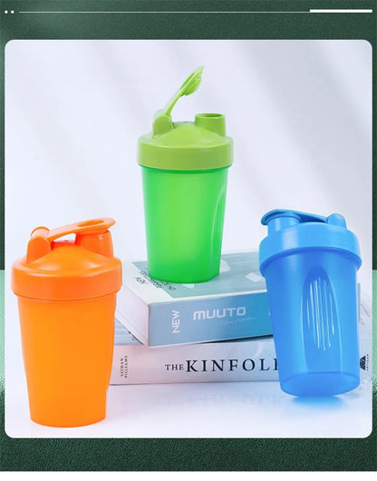 Sports water cup with Shaker Balls Leak Proof Drink Shaker Bottle Whey Protein Powder Mixing Bottle Fitness Gym Shaker Drink Cup