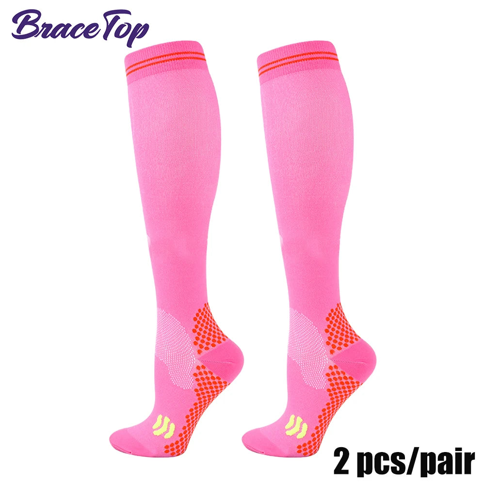 1 Pair Sports Stockings Compression Golf Sports Socks Medical Nursing Stockings Prevent Varicose Veins Socks Fit for Rugby Socks