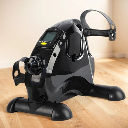 Mini Exercise Bike Arm and Leg Trainer Adjustable Peddler Exercise Bike LCD Display Foot Pedal Exercise Machine for Home Office
