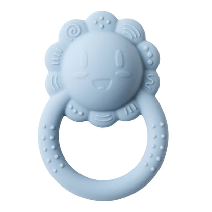 Baby Toys Silicone Teether Food Grade Rattle Toys Baby 0-12 Months Sensory Toys Silicone Lion Hand Bell Silicone Teething Rattle