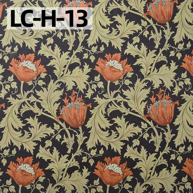 William Morris Fabric Cotton Digital Printing Classic Flower Printed Handmade Crafts Supplies Per Half Meter