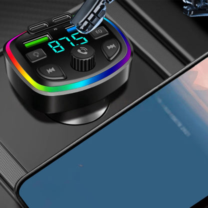 5.0 FM Transmitter Car Bluetooth-compatible 3.1A 1.0A Dual USB Car Charging MP3 Player FM Transmitter ﻿