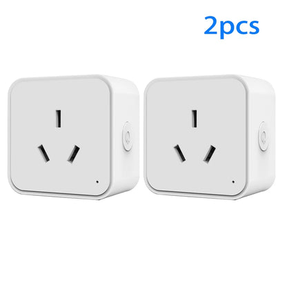 SIXWGH Zigbee Smart Socket AU Plug Adapter Tuya Smart Life App Wireless Control Timing Power Monitoring Function Aleax Outlet