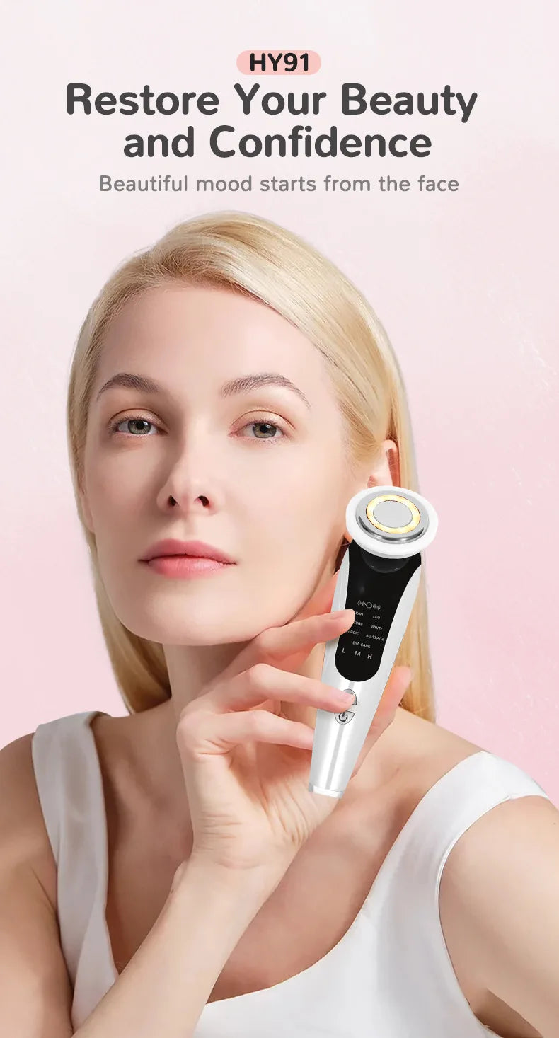 7 in 1 Face Lifting Face Lifting Massager Portable Home Use Electric Skin Care Tool Face Lift Massage Whitening Skin Tightening