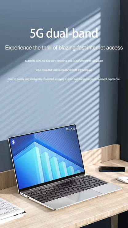 Laptop Computer 14.1" Intel 12GB RAM 1TB 2TB SSD Windows 11 Notebook Office Learn Recreation Entertainment Portable Laptops