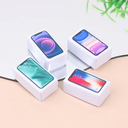 1:12 Scale Miniature Dollhouse Mobile Phone Model for Doll House Decoration