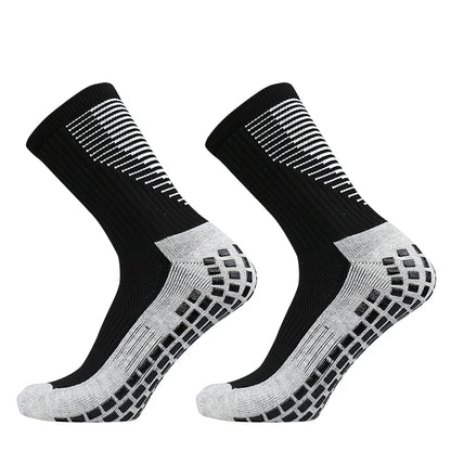 Sports 2025 and New Football Socks Women Men New Socks Non-slip Silicone Bottom Soccer Basketball Grip Socks