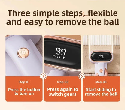 Electric Lint Remover Rechargeable Lint Remover Clothes Sweater Defuzzer Intelligent Digital Display Lint Shaver Trimmer