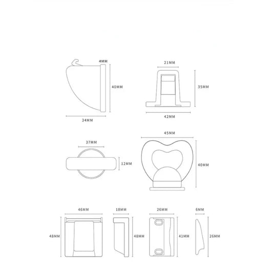 Invisible Magnetic Cabinet Lock For Baby Child Safety Lock Anti-Opening Cabinet Buckle Furniture Fittings Door Closer