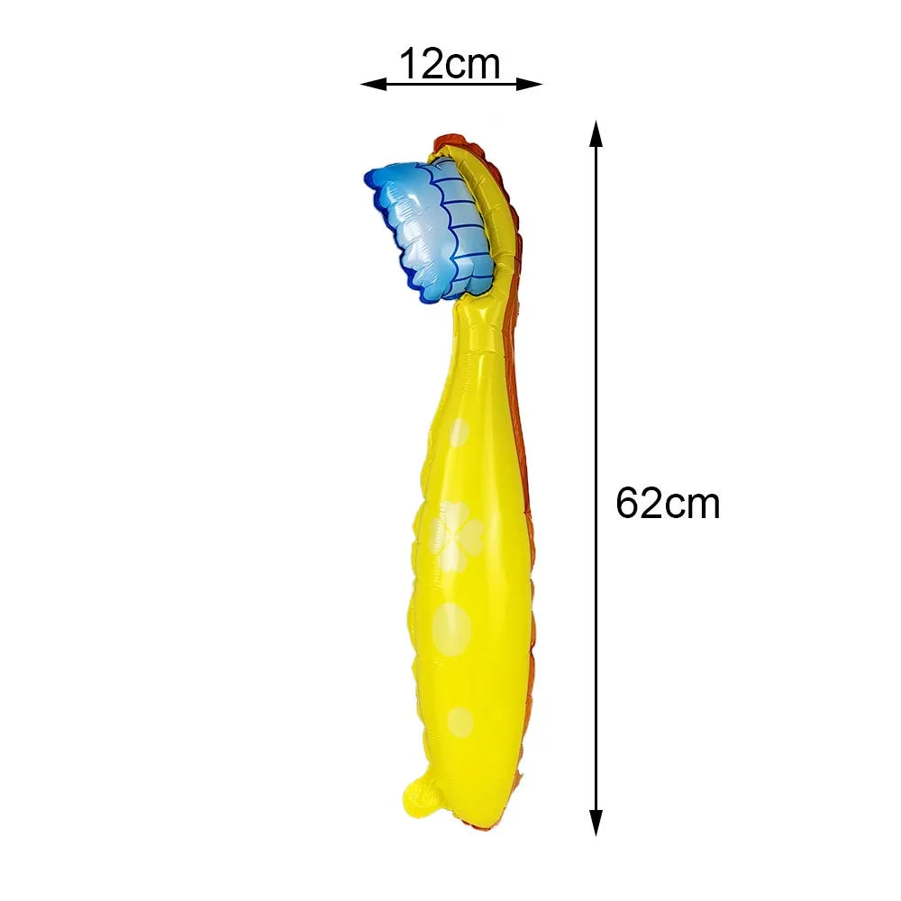 Teeth Balloon Dental Health Protection Teeth Party Decor Tooth Toothbrush Foil Balloon Dentist Student Teeth Theme Party Decors