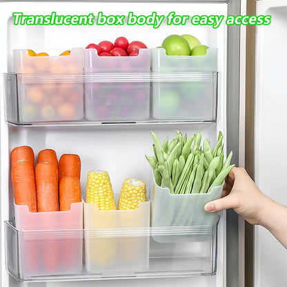 Wholesale Refrigerator Storage Boxes Kitchen Fruit Vegetable Fresh-keeping Box Fridge Side Door Container Organizer Accessories