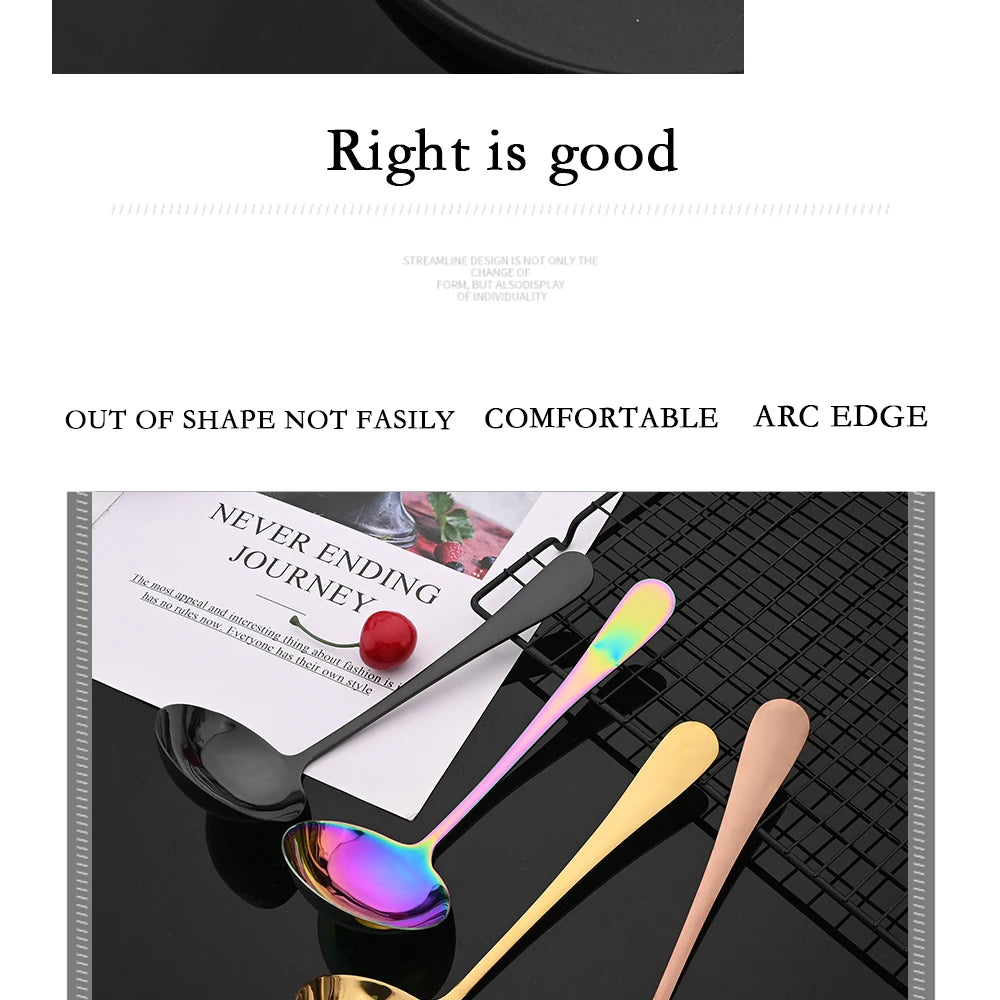 2Pcs Silver Stainless Steel Salad Spoon Fork Salad Server European Style Salad Dinnerware Cutlery Set Kitchen Tool Accessories