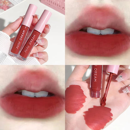Floral Lip Gloss Water Mist Lip Tint Matte Lightweight and Translucent Lip Stain Whitening Lipstick Non-Transfer