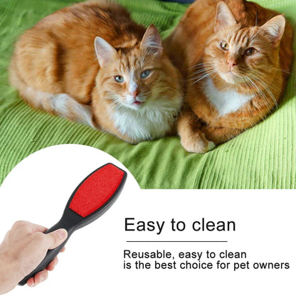 2PCS Cheapest Lint Remover 2 Sided Reusable Electrostatic Woolbrush Cat Pet Hair Remover Fabric Shaver Brush For Sofa Clothes