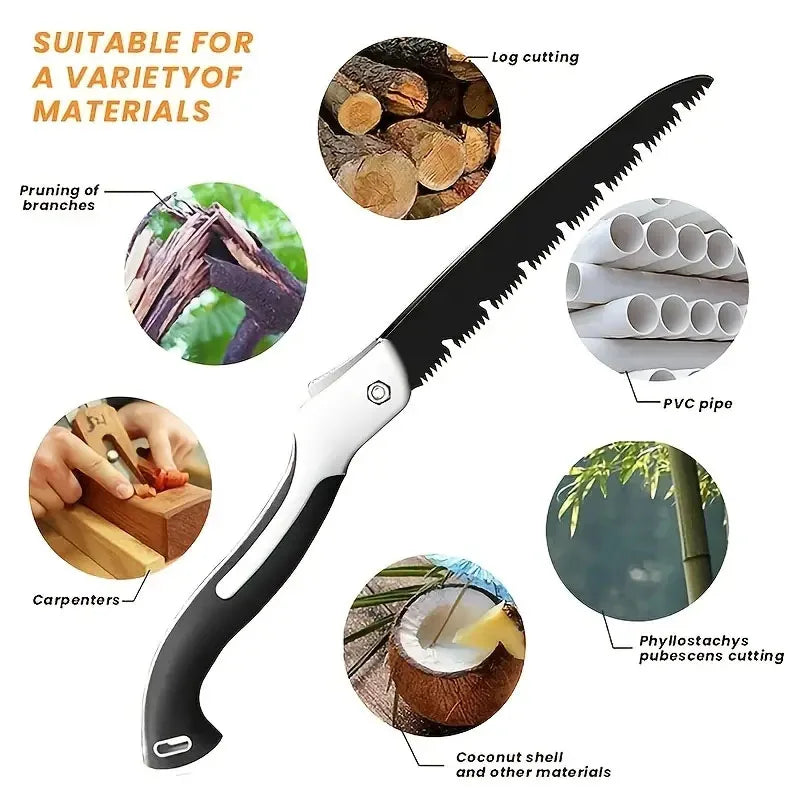 Folding Saw Gardening Pruner Tree Trimmer Folding Hand Saw Dry Wood Pruning Saw Cutting Tool for Woodworking Saw Manual Saw