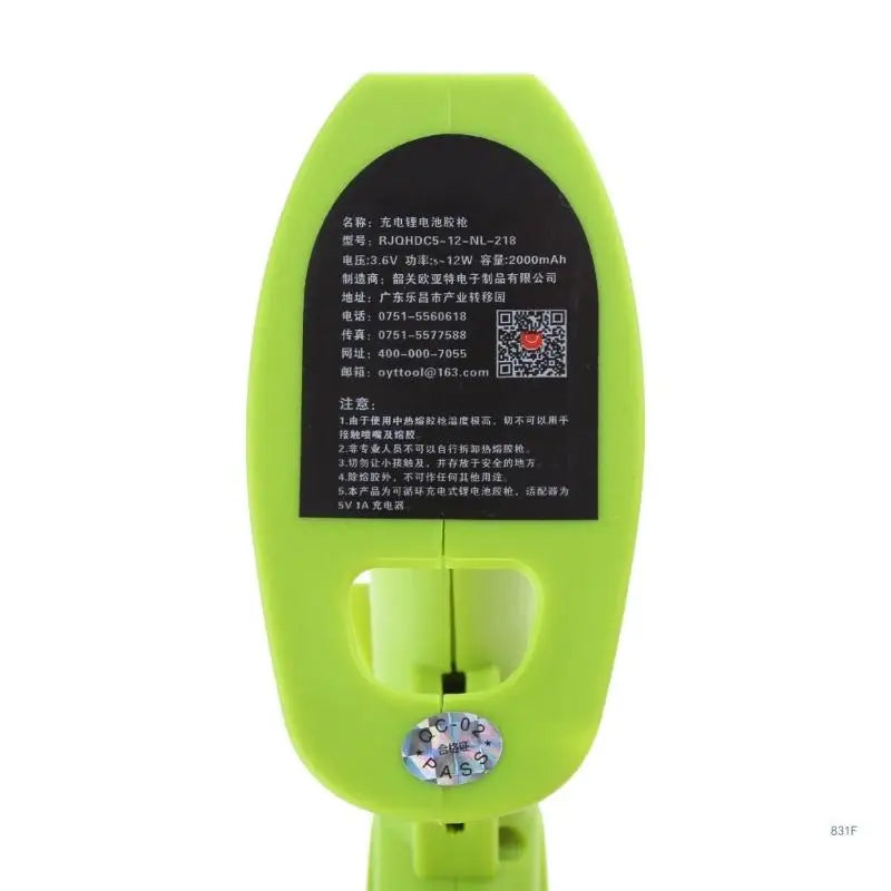 Hot GlueGun, Cordless GlueGun, Wireless Mini with 40 GlueSticks, 7mm & 6 Silicone Finger Sleeves for School, DIY