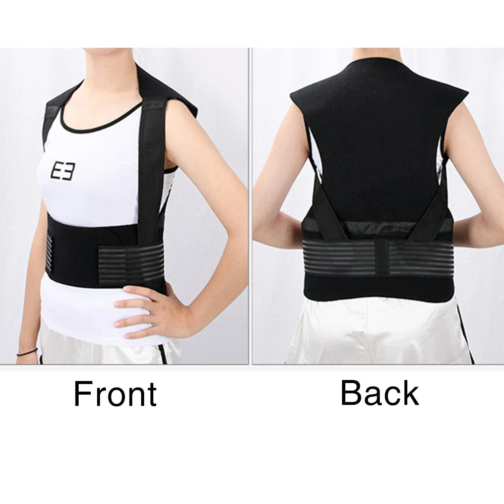 Self Heating Back Support Waist Brace Magnetic Heating Corrector Therapy Belt Back Posture Corrector Spine Back Lumbar Belt