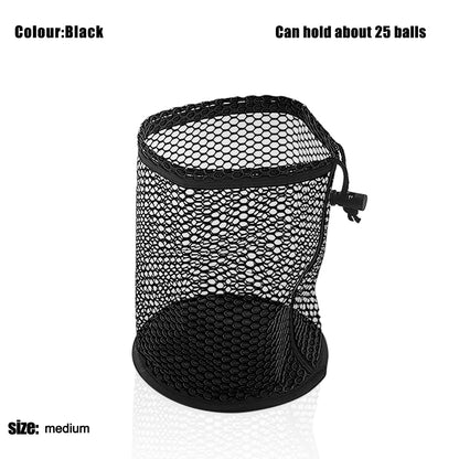 Portable Multipurpose Sports Mesh Net Bag Golf Ball Organizer Bag Drawstring Pouch Golf Sports Supplies Can hold 12/25/50 Balls