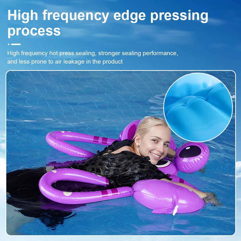 PVC Drifting Safety Vest Lightweight Inflatable Buoyancy Vest Portable Adjustable Webbing Safety Buckle Swim Pool Accessories