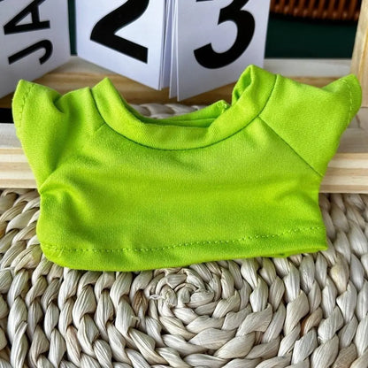 20cm Cotton Doll Clothes Fashion T-shirt Clothes Doll Overalls Suit Casual Wears Overalls Pants Dolls Clothes Accessories