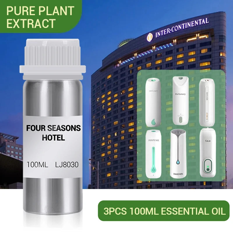 3 Pcs 100ml Essential Oils for Diffuser Humidifier Aroma Oil Pure Natural Humidifying Diffuser Essential Oils Home Hotel Bedroom