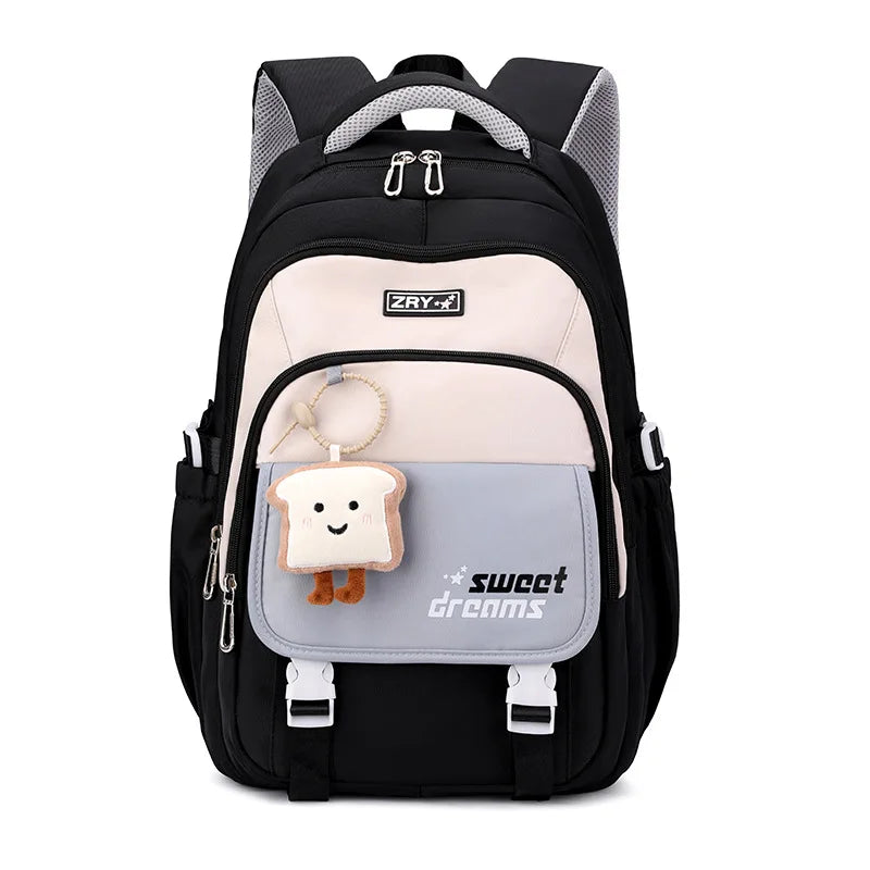 Girls Backpack for School Kawaii Bookbag for Teenage Multiple Pockets School Bag for Primary Elementary Middle School, Age 6-14