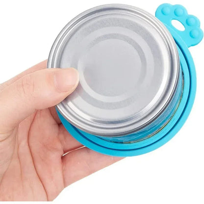 Reusable Pet Food Can Cover Portable Dogs Cat Storage Tin Cap Lid Silicone Health Pet Supplies Seal Mould Proof Pet Can Covers