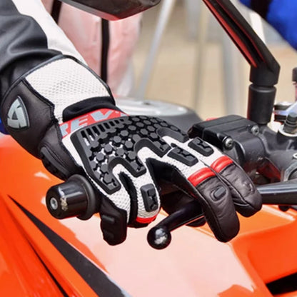New REVIT Desert 3 PRO motorcycle riding gloves made of genuine leather, breathable, touch screen, and anti fall gloves