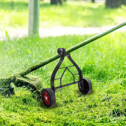 Lawn Mower Wheels Ergonomic Lawn Mower Stand Wheels Adjustable Lawn Mower Support Wheel for Walk-behind Brush Cutter for String
