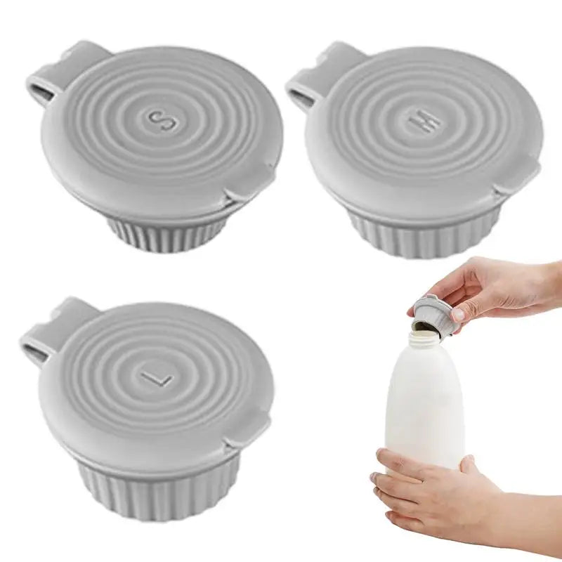 3pcs Inverted Bottle Cap Bottle Emptying Caps Kit Inverted Caps Flipping Bottle Caps Set For Bathroom Lotions and Shampoos