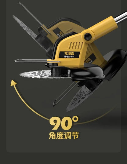 Electric lawn mower Small household lawn Lithium battery rechargeable  mower High power lawn mower