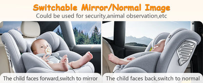 Car Baby Mirror Dual Channel Back Seat Baby Car Camera 1080P with Rear View Car Monitor 6.8'' IPS Screen Kids Pet Night Vision