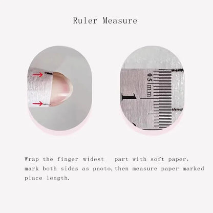 Handmade Fake Nails Press On With Glue Custom Designed Full Cover Cute Girl's Manicuree Wearable Nails Art XS S M Finger CN006