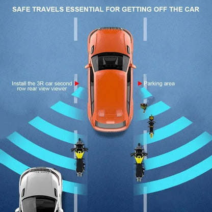 2Pcs Car Convex HD Mirror for Back Passenger Adjustable Self-Adhesive Blind Spot Rear View Mirror Wide Angle Rearview Mirror