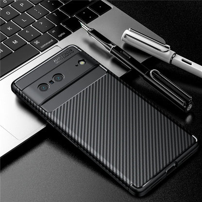 For Google Pixel 7 Case Bumper Silicon Carbon Fiber Back Cover For Google Pixel 7 Case For Google Pixel 7 Pixel 7A 6 8 Pro Case